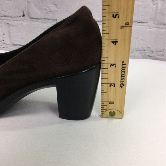 Dansko Tuttie Pumps Soft Leather Suede Round Toe Chunky Heel Comfort Shoe 37 - Picture 15 of 15